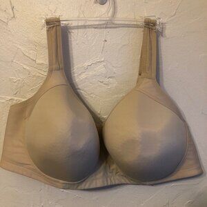 Cacique Lightly Lined No Wire SZ 42D Contour Cup Beige Bra